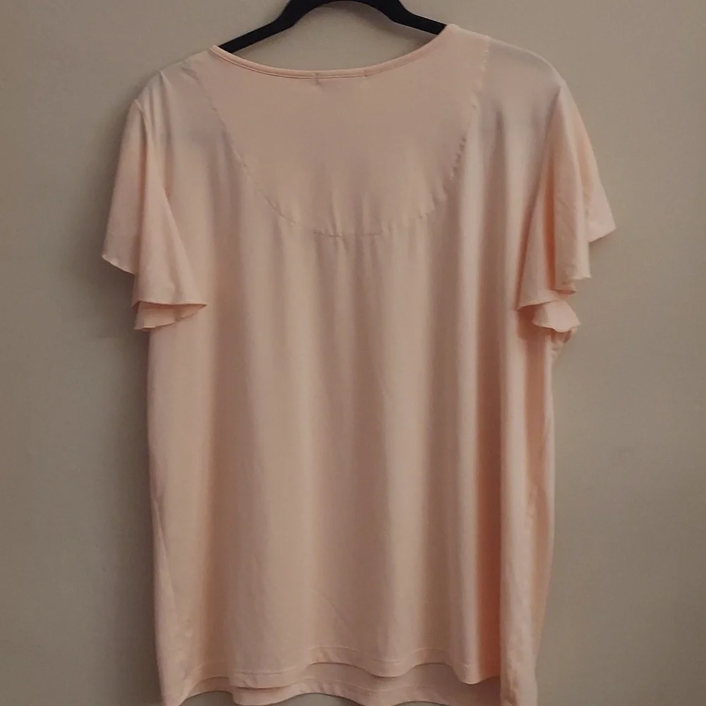 INK+IVY Peach Floral Paisley Pajama Short Set - Picture 9 of 10